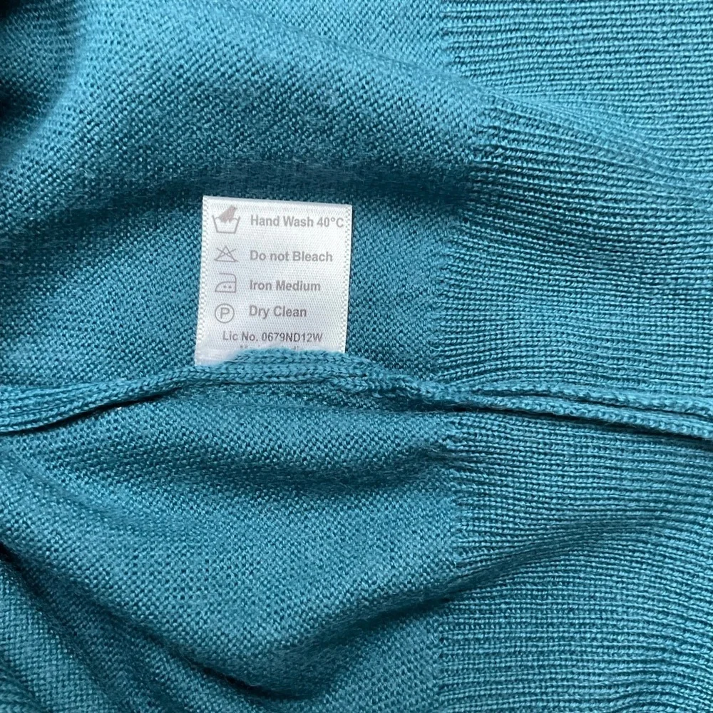 Vintage Monte Carlo Sweater 100% Magna Wool Dark Teal Lightweight Men’s Size 40